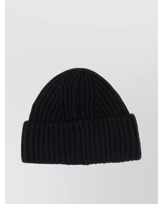 Baracuta Black Wool Beanie for men