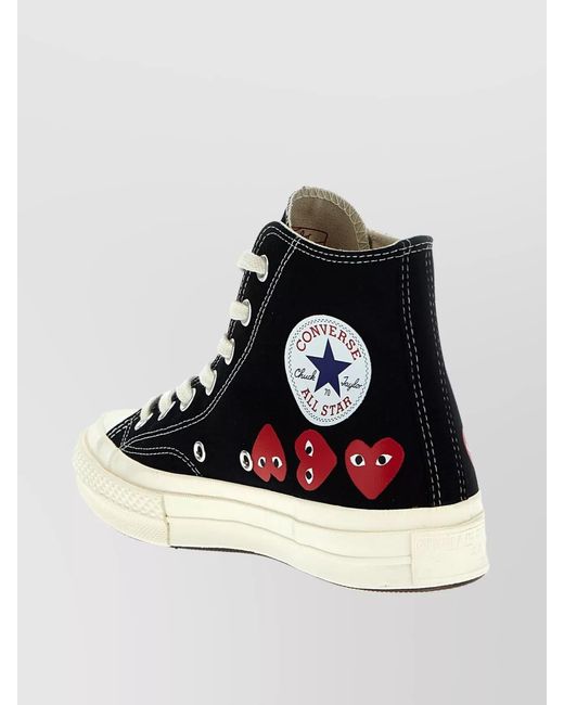 COMME DES GARÇONS PLAY Black Hi-Top Sneakers for men
