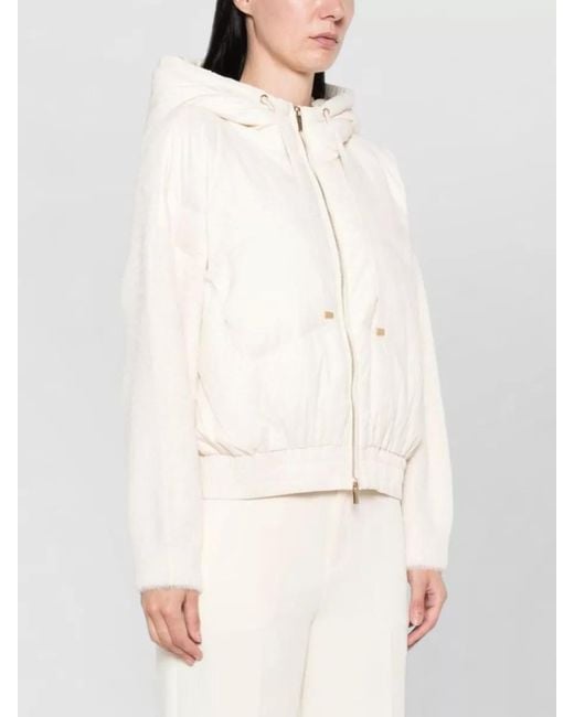 Twinset Natural Silk Bomber Jacket