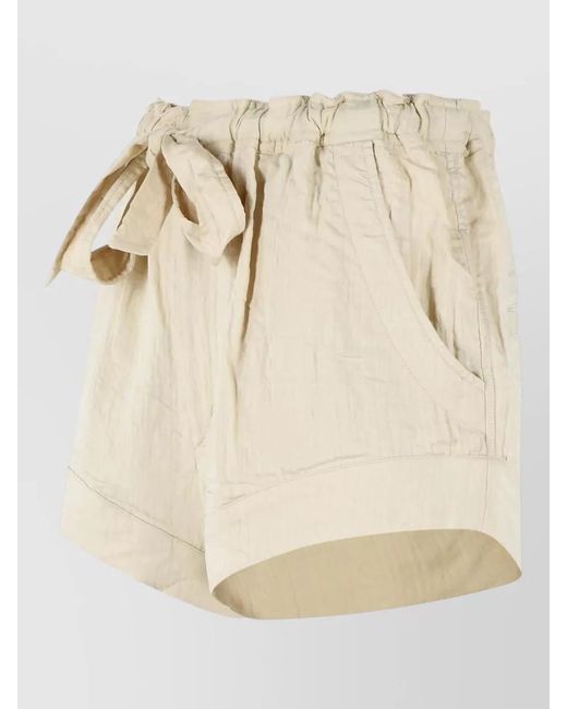 Isabel Marant Natural Knee-Length Shorts
