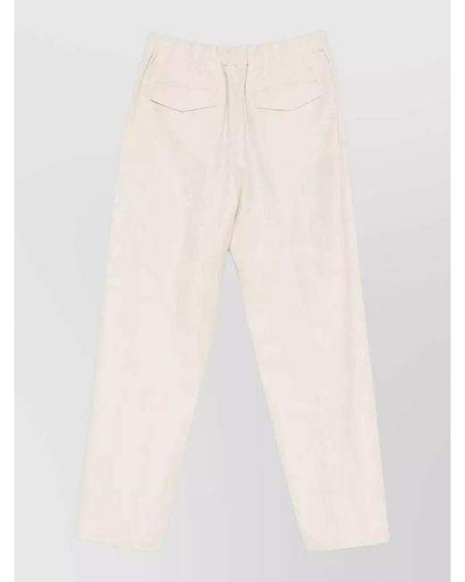 Lardini Natural Linen-Silk Straight-Leg Trousers for men