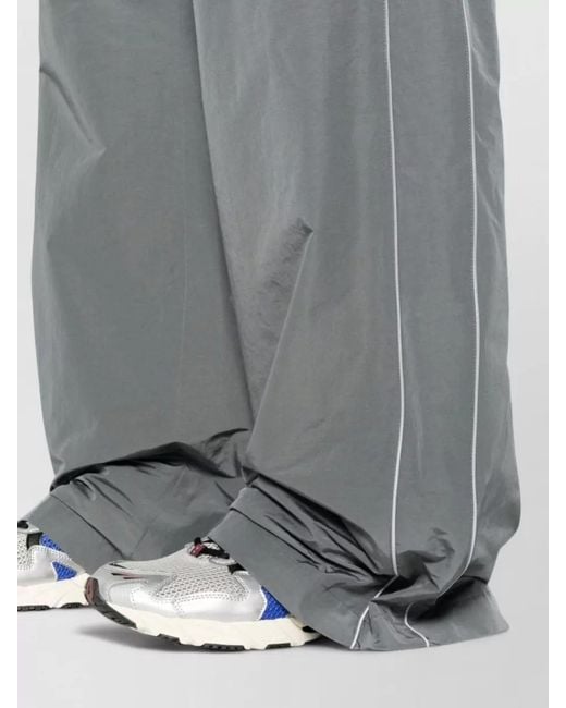 Balenciaga Gray Beachwear Shirt Lightweight Loose Fit Stripes for men