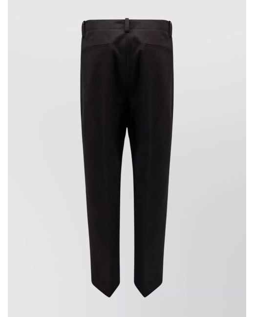 Moncler Genius Black Cotton Straight-Leg Trousers for men