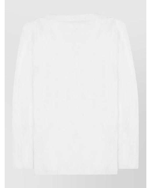 P.A.R.O.S.H. White Linen Blend Jumper