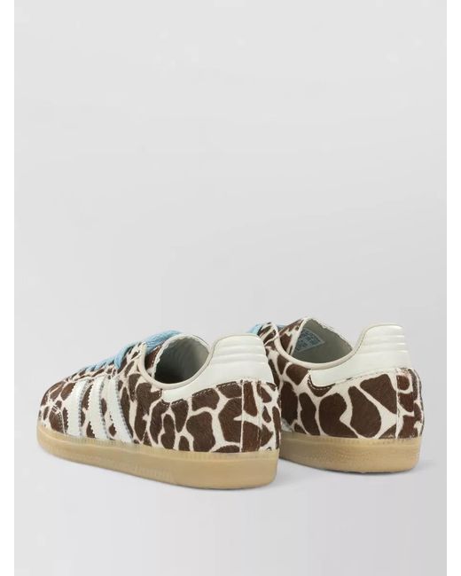 Adidas Originals Metallic Low Top Sneakers Slip On Animal Print
