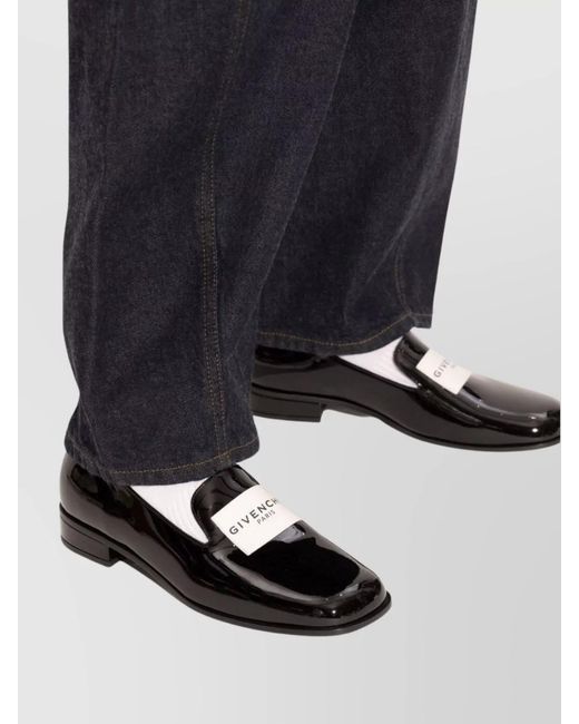Givenchy Black Patent Leather Loafers