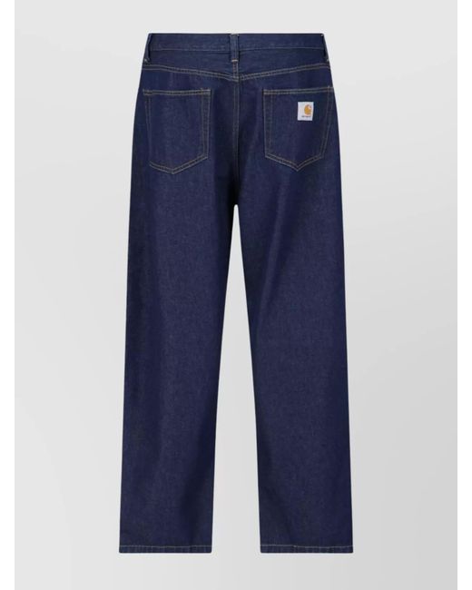 Carhartt Blue Straight-Leg Trousers for men