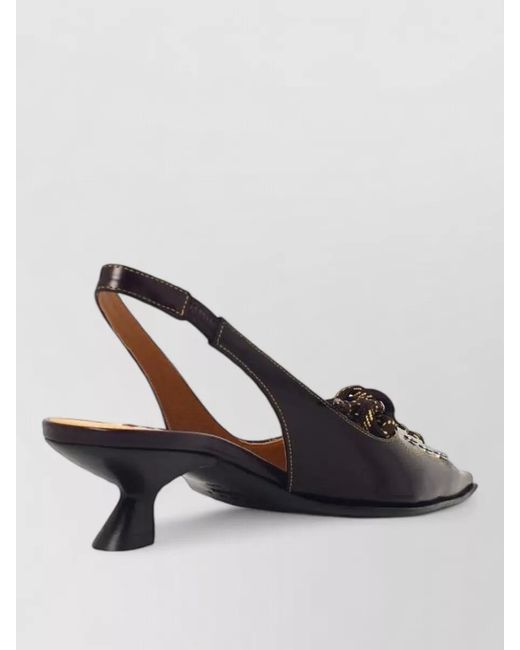 Marni Multicolor Leather Slingback Mules