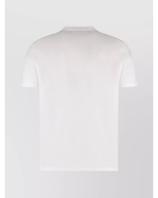 Paul & Shark White Cotton Logo Print Short-Sleeve T-Shirt for men
