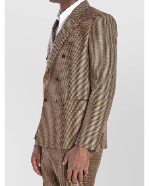 Gucci Brown Wool Tweed Jacket for men