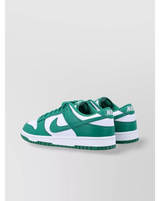 Nike Green Synthetic Leather Low-Top Sneakers