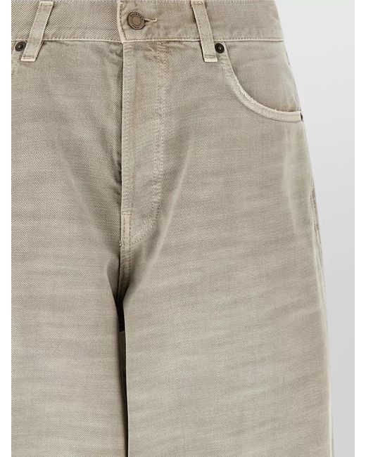 Haikure Natural Denim Wide-Leg Trousers