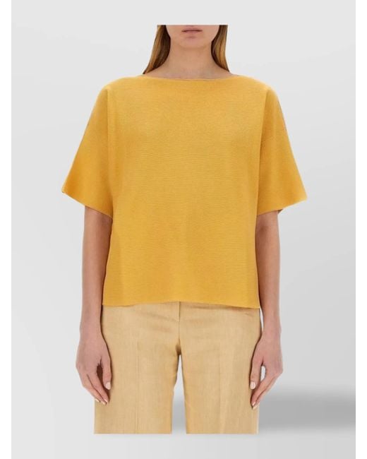 Fabiana Filippi Yellow Knit Top
