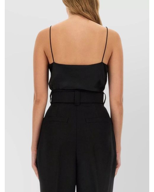 Max Mara Black Silk Tank Top