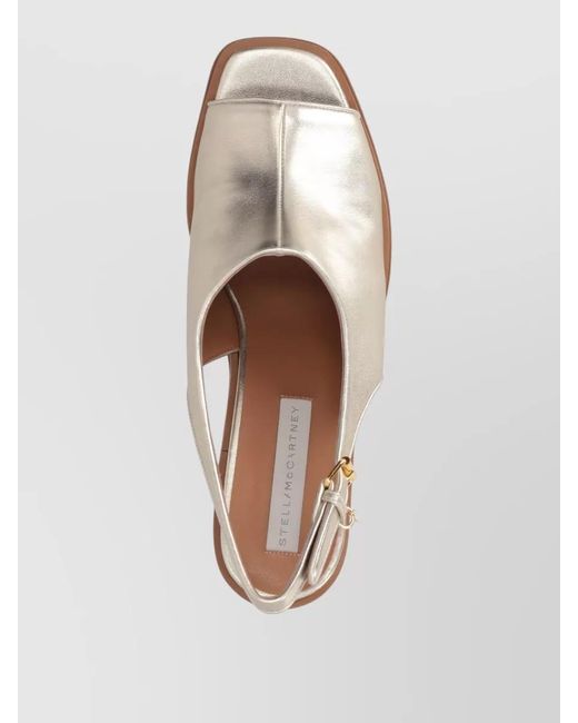 Stella McCartney Brown Platform Slingback Sandals