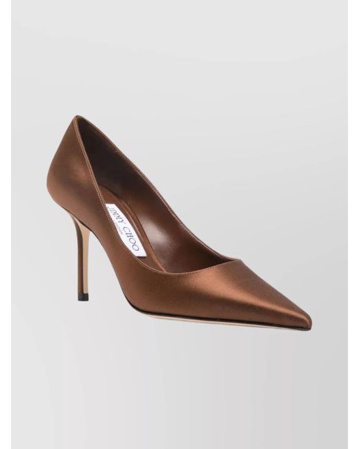 Jimmy Choo Brown Textile Pumps