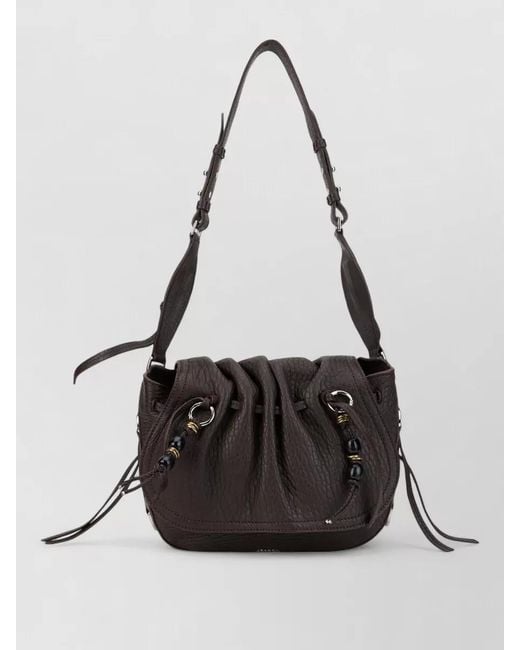 Isabel Marant Black Bolton Crossbody Shoulder Bag Refined Design