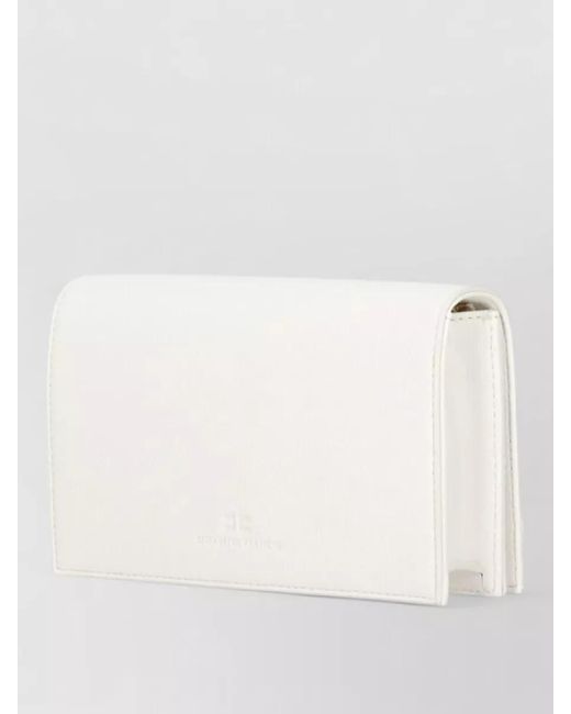 Elisabetta Franchi Natural Shoulder Bag Tone Hardware Chain