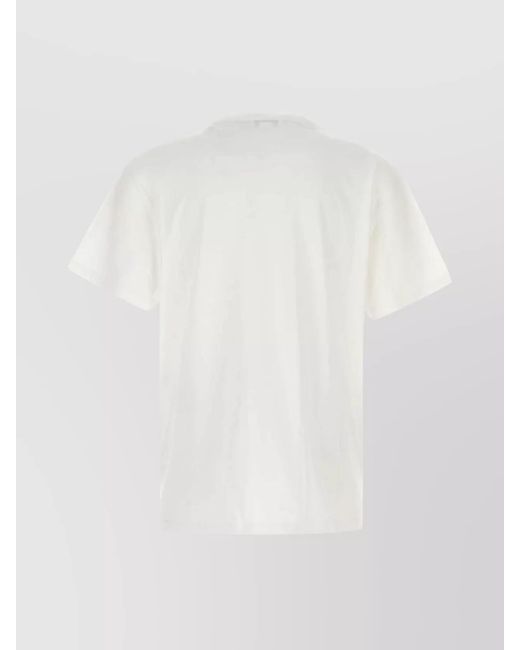 McQueen White Cotton T-Shirt for men
