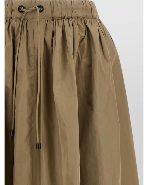 Max Mara Green Mxmlonza Skirt Gathered Design Midi Length