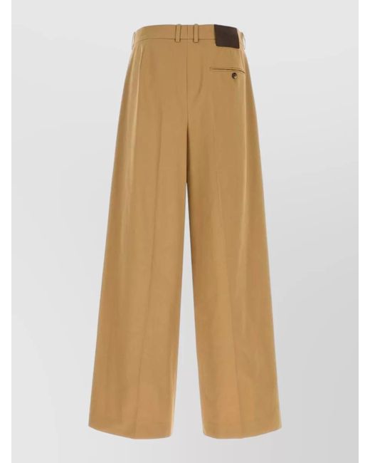 Loewe Natural Tailored Wide Leg Trousers Belt Loops for men