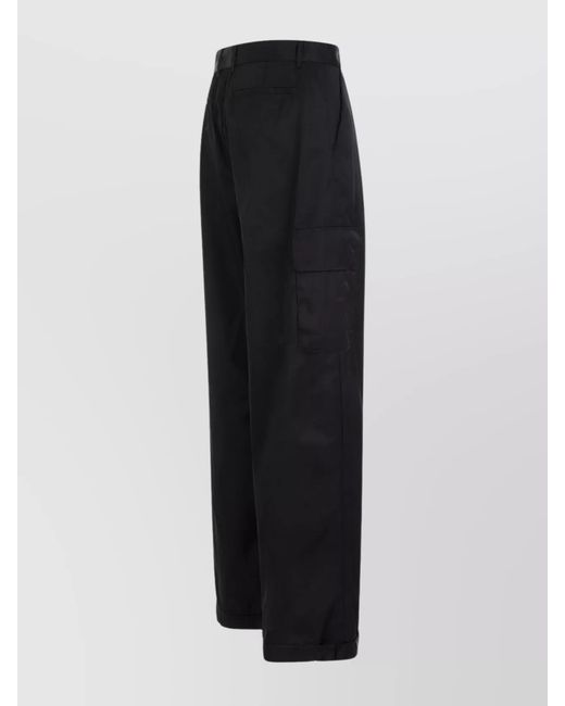 Off-White c/o Virgil Abloh Black Cargo Trousers for men