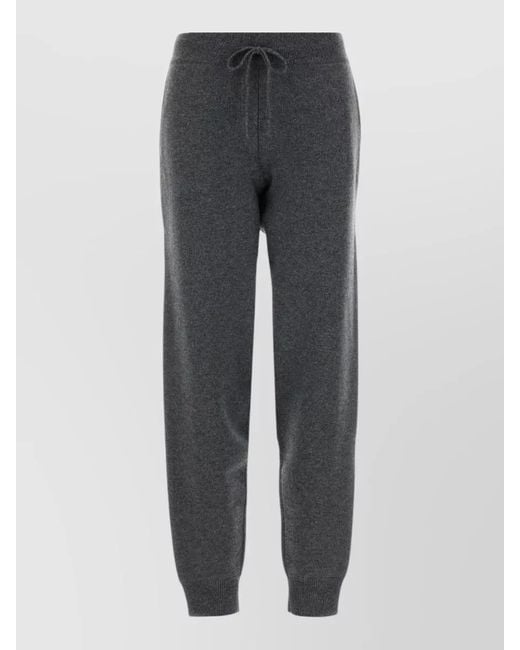 Loulou de Saison Gray Hespero Cashmere Joggers Elastic Waistband Cuffs