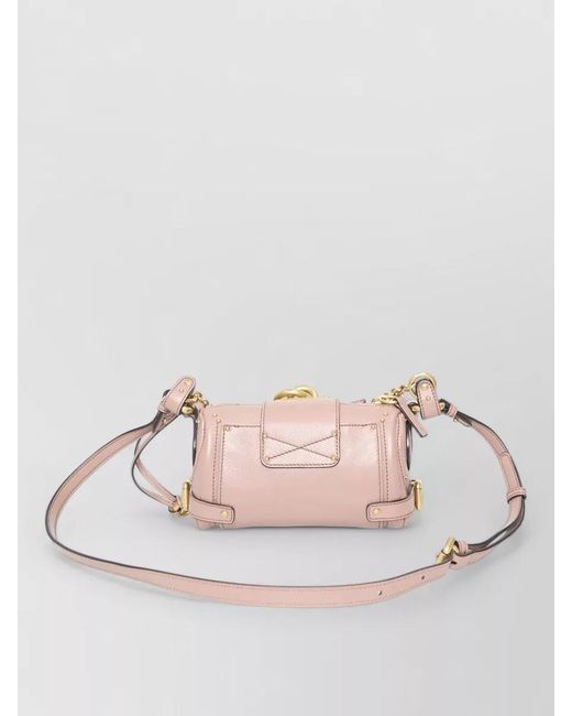 Chloé Pink Paddington Small Shoulder Bag Chain Handle