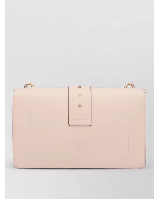 Pinko Natural Love Bag One Calf Leather Shoulder Bag