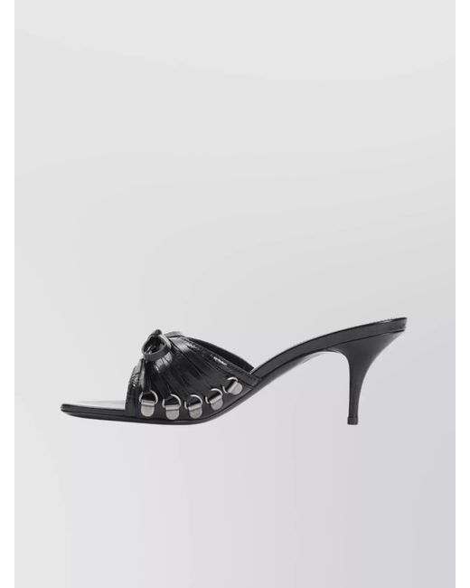 Balenciaga Black Leather Mules