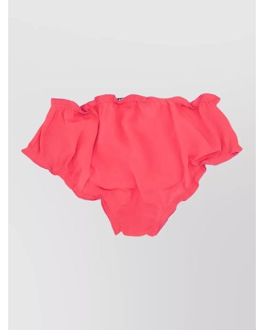 Vivetta Pink Briefs Bow Detail Elastic Waist Ruffle