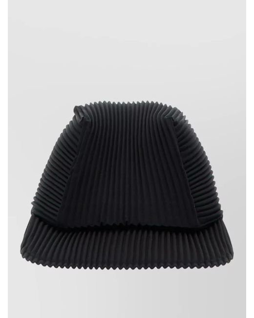 Homme Plissé Issey Miyake Black Pleated Cap for men