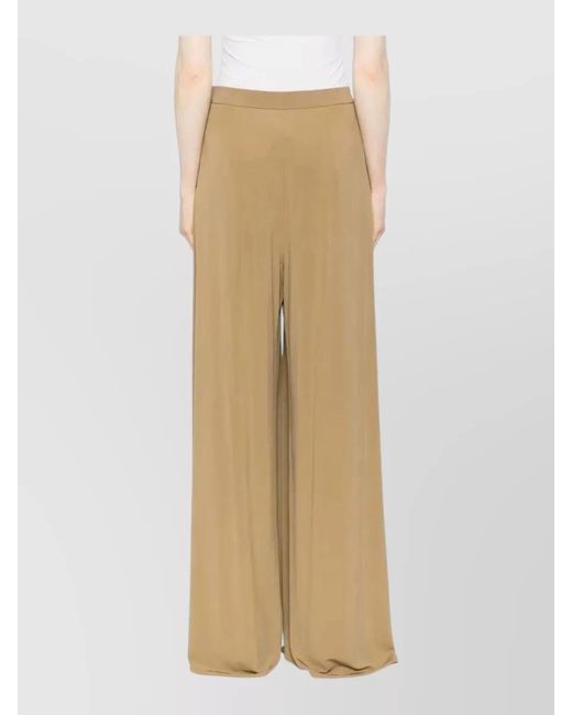 Max Mara Natural High-Rise Pleated Wide-Leg Bermuda Shorts