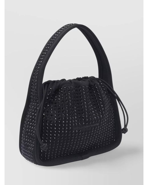 Alexander Wang Black Small Ryan Bag Studded Detailing