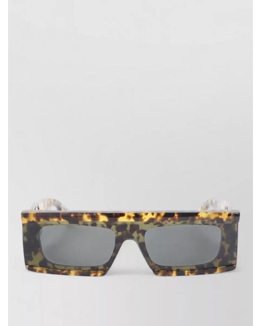Alaïa Gray Acetate Square Sunglasses