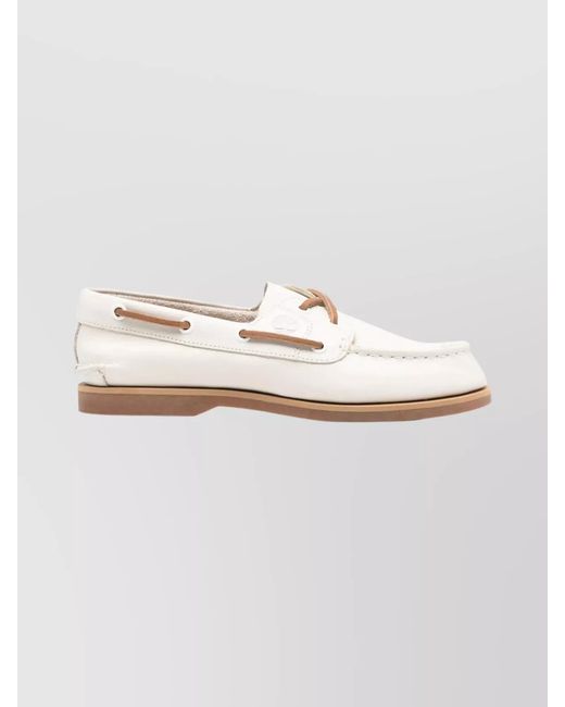 Timberland White Loafers