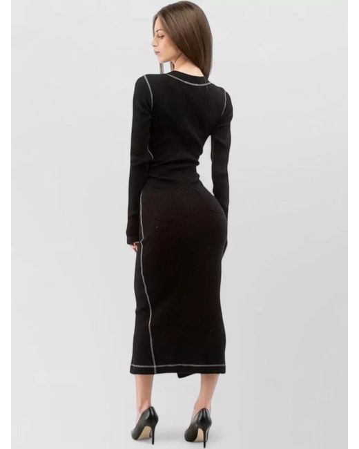 Moschino Black Cotton Casual Dress
