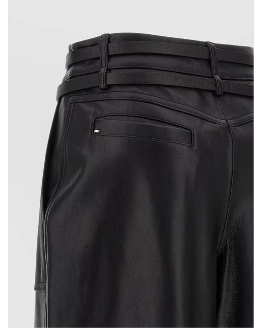 Sportmax Black 'Tailored High Waist Wide Leg Trousers'