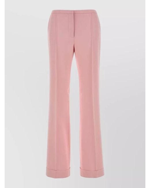 Alberta Ferretti Pink Tailored Trousers