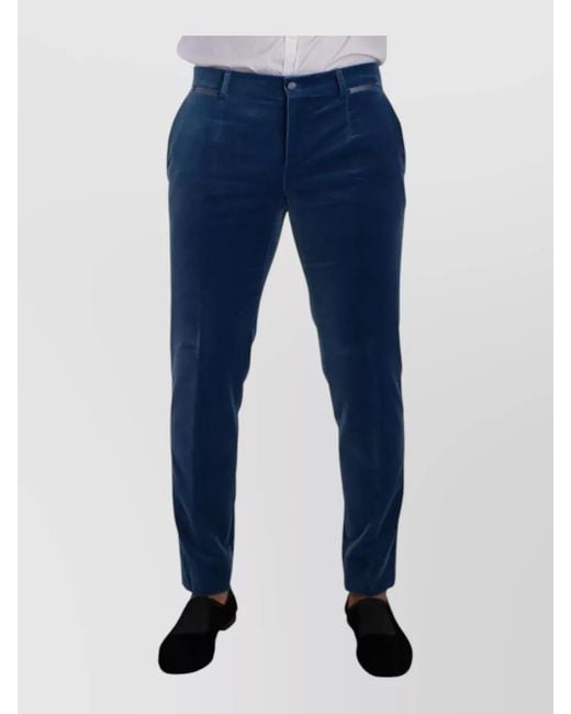 Dolce & Gabbana Blue Velvet Slim-Fit Two-Piece Tuxedo Suit for men