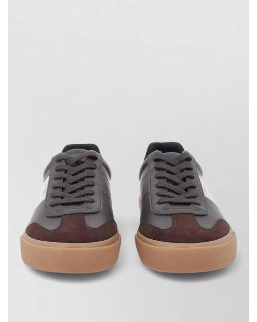 Boss Multicolor Leather Low-Top Sneakers for men