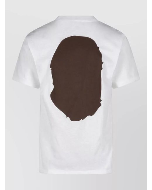 A Bathing Ape White Cotton Short-Sleeve T-Shirt for men