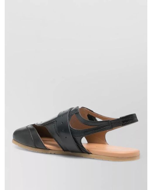 Dries Van Noten Gray Slingback Flat Sole Open Toe Sandals for men