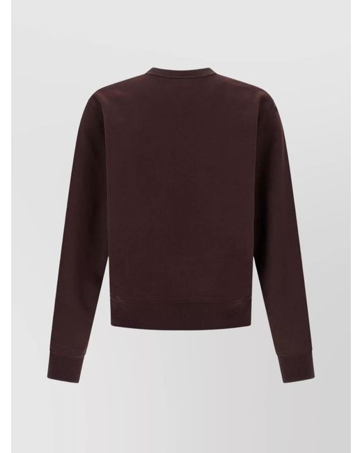 Saint Laurent Purple Cotton Cassandre Sweatshirt for men