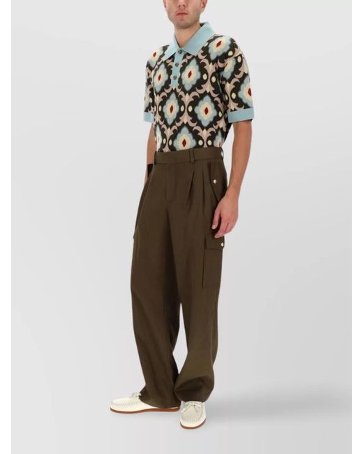 Drole de Monsieur Brown Relaxed-Fit Straight-Leg Trousers for men