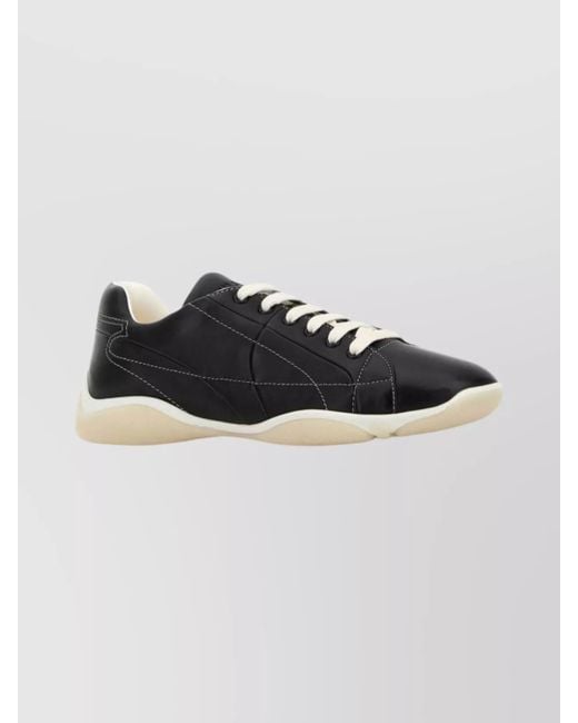 Prada Multicolor Lamb Leather Low-Top Sneakers for men