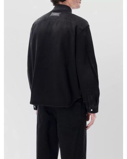 Givenchy Blue Long Sleeve Denim Shirt Button Cuffs for men