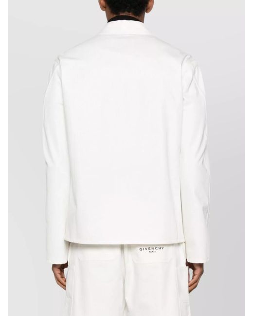 Givenchy White Denim Cotton Shirt Jacket for men
