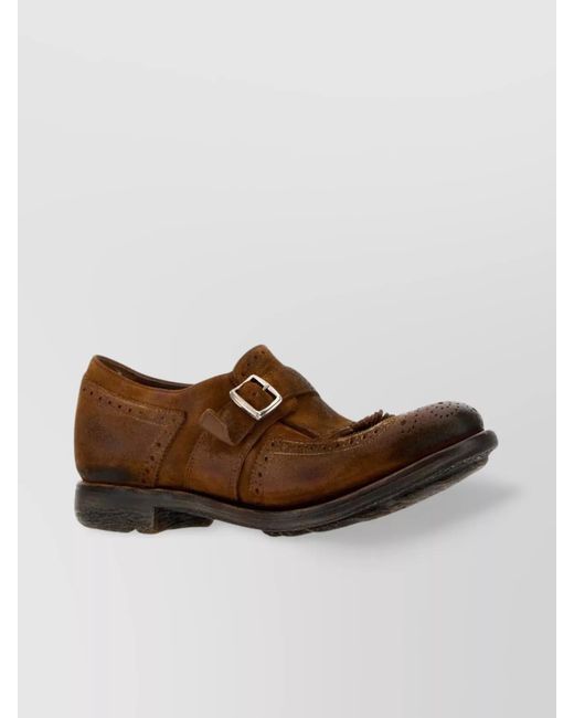 Church's Brown Suede Monk Strap Brogues