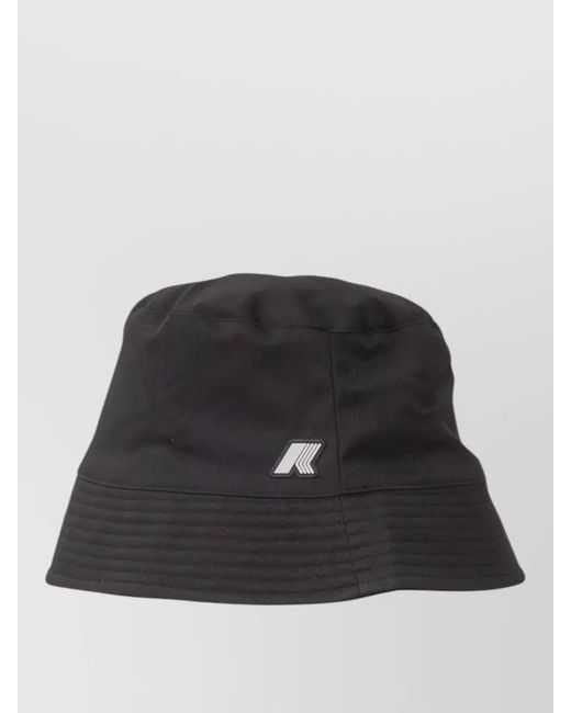 K-Way Black Twill Bucket Hat
